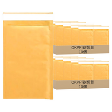 OKPP 歐凱 普黃牛皮自黏防震氣泡公文袋, 36.8 x 24cm, 20個