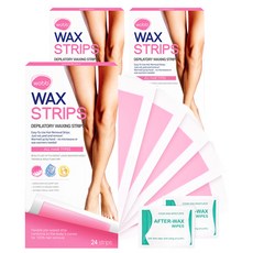 Wobb 自助除毛貼片 所有部位適用 24片, 97g, 3個