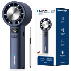 블라우풍트 에어튠 120단 초경량 아이스 쿨링 BLDC 핸디 휴대용 손 선풍기, 네이비, BLP-PF101N