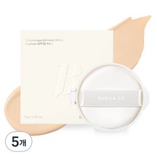 바닐라코 커버리셔스 얼티밋 화이트 쿠션 파운데이션 리필 14g, 21 아이보리, 5개