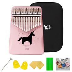 REVE Acoustic 桃花心木 17音階卡林巴琴 + 硬殼套組 RK10P, 1套