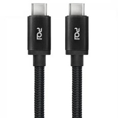 pqi 勁永 U-Cable A to C 100 編織快充線 支持3A快速充電, 180cm, 黑色, 1條