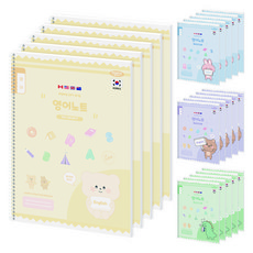 PENPIA 女童用 1000 小學螺旋筆記本 1-6年級英語, 隨機出貨, 20個