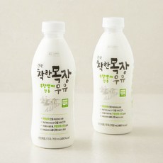 건국유업 무항생제 인증 착한목장 우유, 750ml, 2개