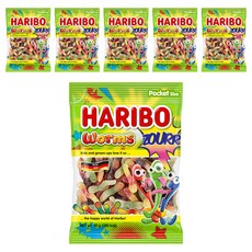 HARIBO 酸蟲軟糖, 80g, 6個