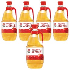 백설 사과식초, 1.8L, 5개