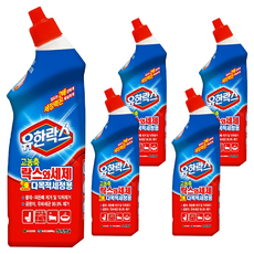 유한락스 고농축 락스와세제 다목적세정용, 755ml, 5개