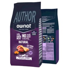 ownat 歐娜特 AUTHOR系列 全齡犬 無穀天然鮮肉糧 靈活關節配方, 3kg, 1袋, 新鮮鴨肉&雞肉