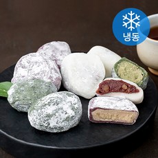 착한떡 합격 찹쌀떡 호두 40g x 7개 + 쑥 40g x 7개 + 흑미 40g x 7개 선물세트 (냉동), 1세트