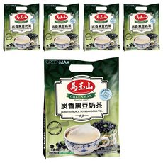 馬玉山 炭香黑豆奶茶, 20g, 16包, 5袋