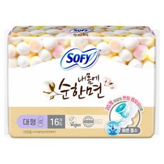 쏘피 내몸에 순한면 에이 생리대 날개형, 대형, 16개입, 1개