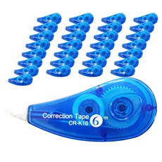 DADA 性價比修正膠帶 Set 8個, 6m, 藍色, 48個