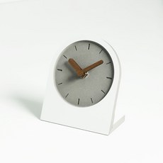 mooqs 심블 무소음 탁상시계, 화이트 C