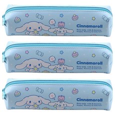 산리오캐릭터즈 베이직 필통, 시나모롤, 3개