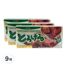 S&B 愛思必 特樂口野菜咖哩塊 中辣, 200g, 9盒