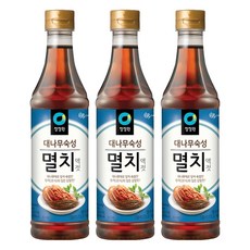 청정원 대나무숙성 멸치액젓, 1kg, 3개
