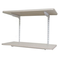 시스템선반 2단벽앵글높이60cm, 화이트