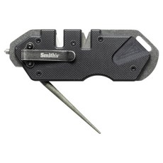 Smith's 磨刀專家 PP1-TACTICAL戰術G10握柄多功能磨刀器擊破器 附背夾 SM50979, 1個