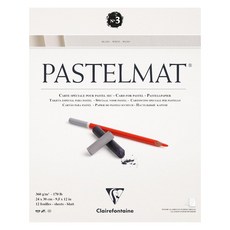 Clairefontaine PASTELMAT PAD N°3粉彩砂卡紙本 360g 12張, 40 x 30cm