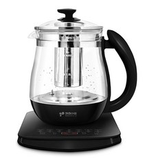 키친아트 쏘렐 프리미엄 더글라스 무선 전기 티포트 1.7L, KIA-EK15(블랙)