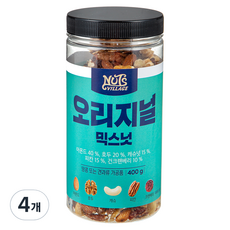 [쿠팡수입] 넛츠빌리지 오리지널 믹스넛, 400g, 4개