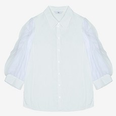 SI(씨) 여성용 쉬폰 배색 블라우스 SKBAD2411