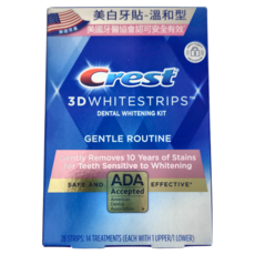 Crest 3D White 美白牙貼 溫和型, 120g, 3盒