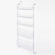 nOVA LIVING 5層多用途門掛式收納架, 白色, 1個