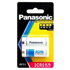 Panasonic 鋰電池 2CR5, 1個, 1入