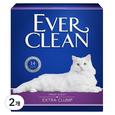 2025 NEW 에버크린 엑스트라 클럼프 벤토나이트 고양이 모래, 8.5kg, 2개, 은은한 향
