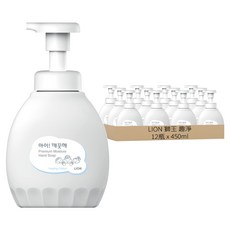 LION 獅王 趣淨 頂級洗手慕斯 棉花香, 450ml, 12瓶