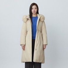 PLASTIC ISLAND 女款 Soksasi 毛絨連帽長版鵝絨羽絨外套 PR4NZ663