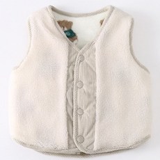 Arbe 兒童刷毛泰迪熊雙面背心