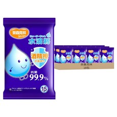 奈森克林 水滴將酒精擦 隨身包, 1入, 18包