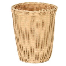 Craftsman In Storage 收納職人 鄉村風裝飾編織置物籃PP藤編籃, 上直徑(25 x 30cm)+下直徑(18cm), 奶油米白, 1個