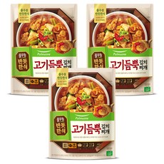 풀무원 반듯한식 고기듬뿍 김치찌개, 460g, 3개