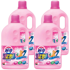 Haiter 新奇 潔豔新型漂白水 深層淨化 增豔煥新 沁雅薔薇香, 2L, 4桶