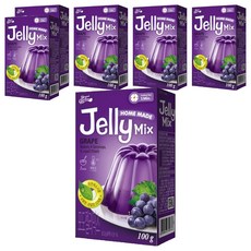 브레드가든 포도젤리믹스 젤리만들기, 100g, 6개