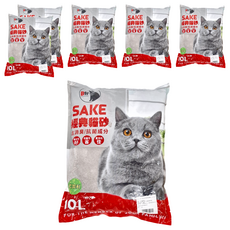 SAKE 尤加利細球礦砂, 10L 貓砂, 6kg, 6包, 尤加利