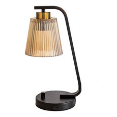 Honey Comb 北歐工業風微調開關、USB、5V2.1A桌燈檯燈(KC8070-76) 原廠保固, 1入