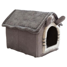 DING DONG PET 寵物米優柔軟屋, 軟萌寵物屋 灰色, 1個