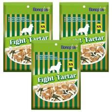 Boneplus 綜合雙色潔牙骨結平裝包 SS, 綜合, 3個, 100g