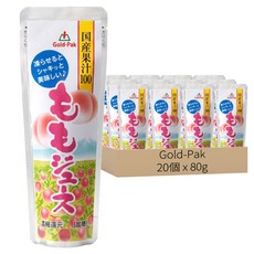Gold-Pak 桃子風味果汁飲, 80g, 20個