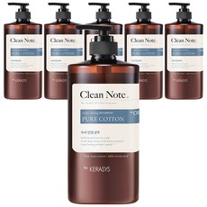 KERASYS Clean Note 純洗髮精棉香, 1L, 6個