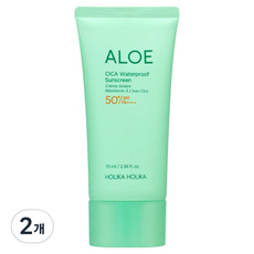 홀리카홀리카 알로에 시카 워터프루프 선크림 SPF50+ PA++++, 70ml, 2개