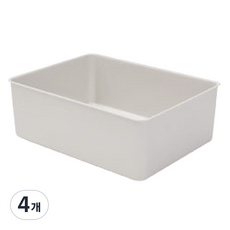 올리브엣 프리미엄 칸칸이 다용도 정리함 1칸, 그레이, 4개