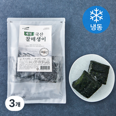 청해명가 국내산 제철 찰매생이 (냉동), 3개, 300g