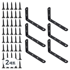 O-ON 不鏽鋼長圓形角鐵A型 75 x 125 mm 6入 + 螺絲釘 40入 組, 2套