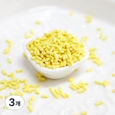 가드 벨리타 스팽글 DIY 슬라임 만들기재료 100g, 3개, 옐로