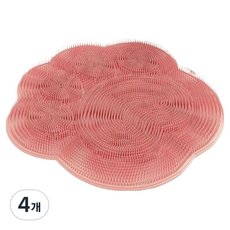 타미나요 깨끗한 풋 브러쉬 매트 핑크 캣풋, 1개입, 4개, 400g